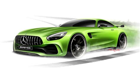 Mercedes Benz Fondo Blanco Mercedes Amg Gt3 C190 Fondo De