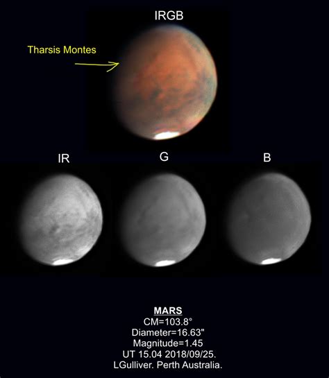 Mars Sept 25th 2018 Tharsis Montes visible. - Major & Minor Planetary Imaging - Cloudy Nights