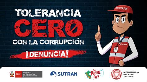 Medios Peruanos On Twitter Rt Sutranperu ¡tolerancia Cero Con La Corrupción 🚫 Si Eres