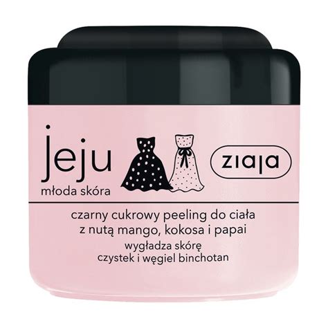 Ziaja Jeju M Oda Sk Ra Czarny Peeling Cukrowy Do Cia A Ml