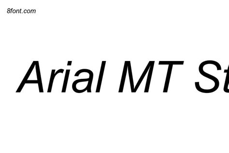 Arial MT Std Italic Font - Free Font Download