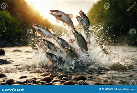 large mouth bass jumping    water stock image image
