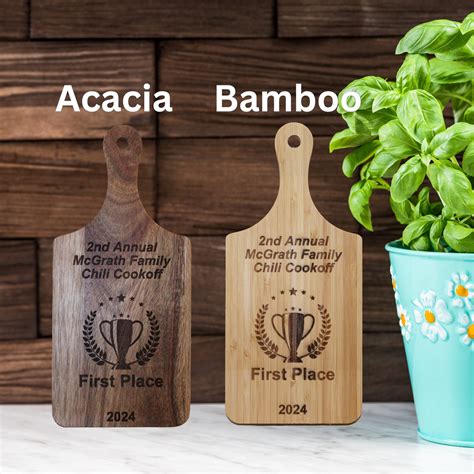 Custom Cooking Award | Engraved Cutting Board | Perfect Cooking Contest
