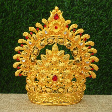 Buy Deity Shringar Crown Mukut Headgear For Idols Decoration