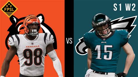 Bengals Vs Eagles Sh Fpsl Week Youtube