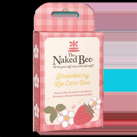 Naked Bee Strawberry Lip Care Duo Gift Set