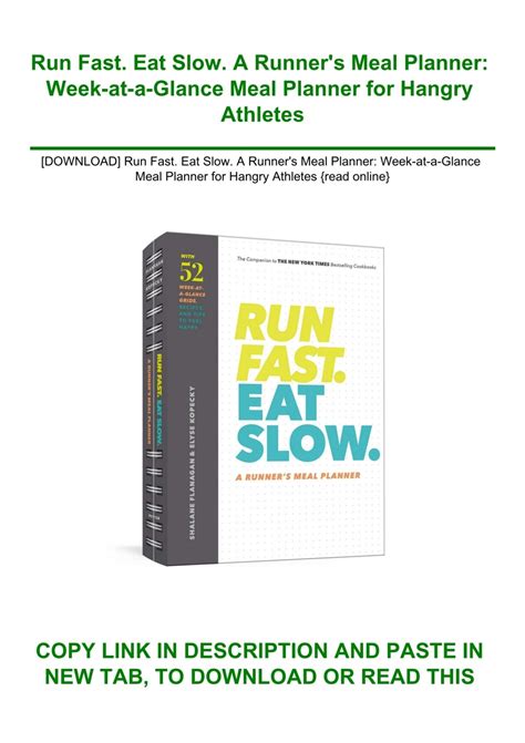 Run Fast And Eat Slow 6
