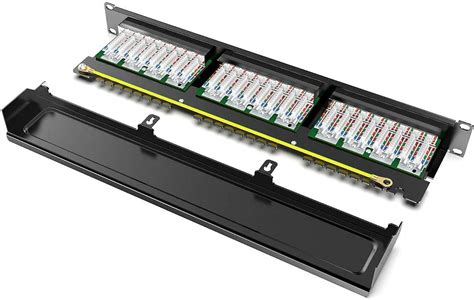 Cat5e Network Unshielded 24 Port Patch Panel 1u Rack Mount RJ45 UTP