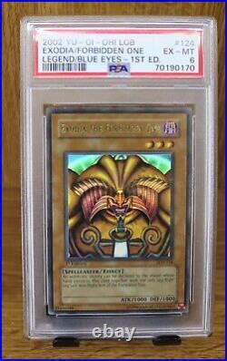 PSA 6 Exodia The Forbidden One LOB 124 1st Edition Ultra Rare Yu Gi Oh