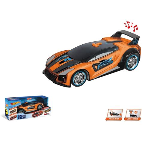 Hot Wheels Spark Racers Quick N Sik Macchina A Frizione Luci E Suoni