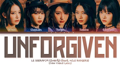 Le Sserafim 르세라핌 Unforgiven Tradução Legendado Pt Br Color Coded Lyrics Youtube