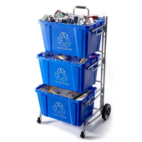 Recycling Bin Cart Frontgate Recycling Station Recycling Storage