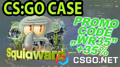 Squiaward Case Opening CSGO NET Promo Code WR35 35 Bonus To New