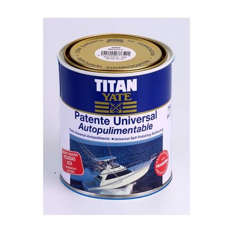 Patente Autopulimentable Universal Velocidad Alta Titan Yate