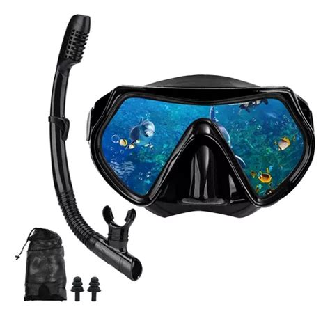 Set M Scara Snorkel Adulto Profesional Buceo Esn Rquel Cuotas Sin