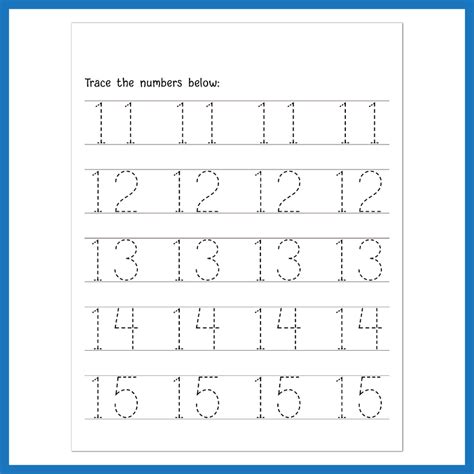 Tracing Worksheets Numbers 1 20 Free Preschool Worksheets 52 Off Worksheets Library