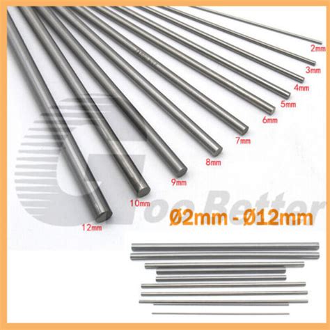 Silver Steel Ground Shaft Rod Round 2mm 3mm 4mm 5mm 6mm 7mm 8mm 9mm