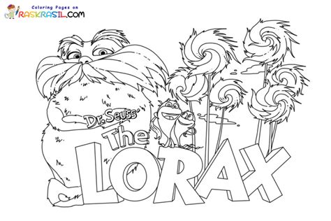 Dr Seuss Lorax Coloring Page