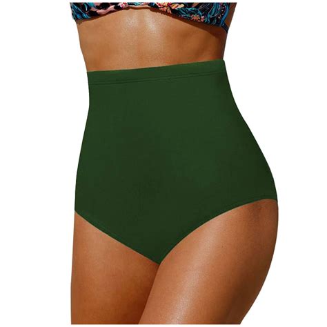 TOWED Women S Bathing Suit Bottoms Full Coverage Ruched Bikini