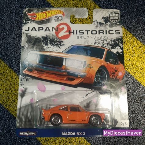 Hot Wheels Mazda RX3 Japan Historics 2 Car Culture Shopee Malaysia