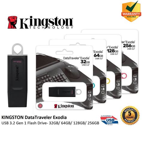 Kingston Exodia USB Data Traveler 64GB 128GB USB 3 2 Gen 1 Data