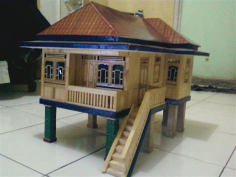 Rumah Adat Sumatera Barat Dari Kardus Model Rumah Mewah Besar