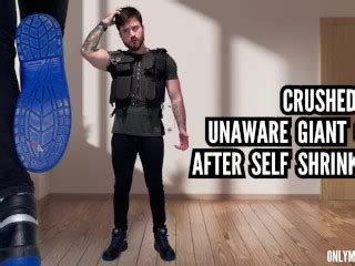 CRUSHED BY UNAWARE GIANT COP AFTER SELF SHRINKING Pornhub Gay