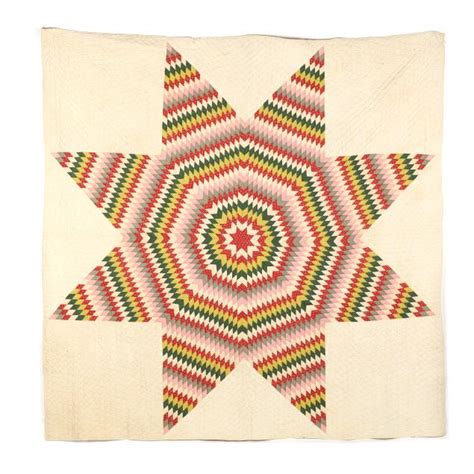 Vintage Eight-Point Star Quilt (Lot 3211 - June Estate AuctionJun 23 ...