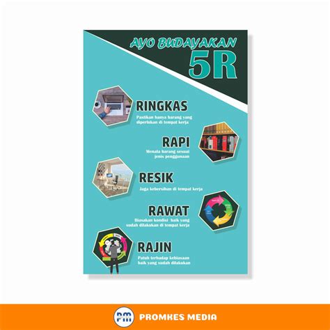 Jual Poster Poster Kesehatan Budayakan 5R Budayakan 5R Shopee