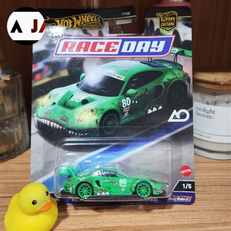 Jual Hot Wheels Premium Race Day Rexy Porsche Gt R Original Shopee Indonesia