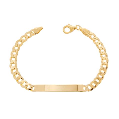 Bracciale Targa Con Catena Grumetta Mm 6 0 In ARGENTO 925 Galvanica Oro