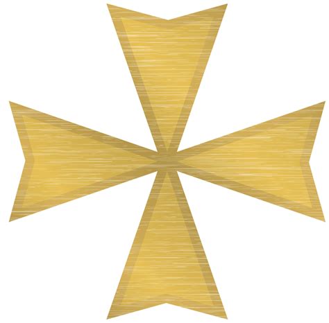 Gold Maltese Cross Png