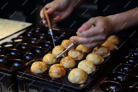 Premium Photo | Process to cooking takoyaki japanese food