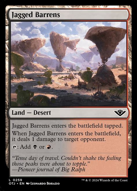 Jagged Barrens Outlaws Of Thunder Junction Standard Card Kingdom