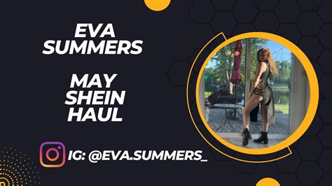 Eva Summers May Shein Haul Try On Video Dresses Lingerie Set Youtube