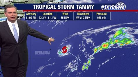 Tropical Storm Tammy Redevelops In Atlantic Youtube