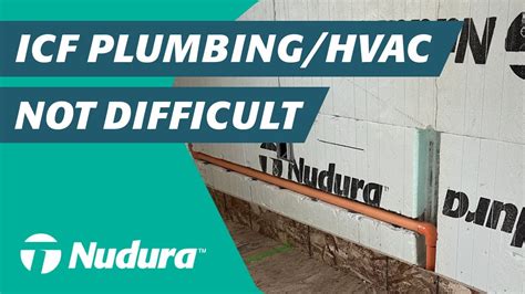 Plumbing HVAC Systems With Nudura ICFs YouTube