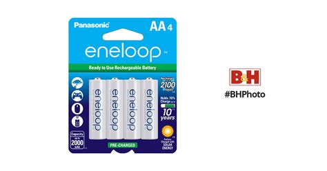 Panasonic Eneloop Aa Rechargeable Ni Mh Batteries Bk 3mcca4ba