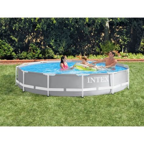 Intex 12ft X 12ft X 30in Prism Frame Above Ground Swimming Pool W Pump