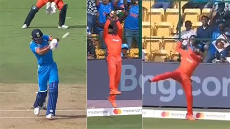 Watch Teja Nidamanurus Stunning Catch Ends Shubman Gills Promising