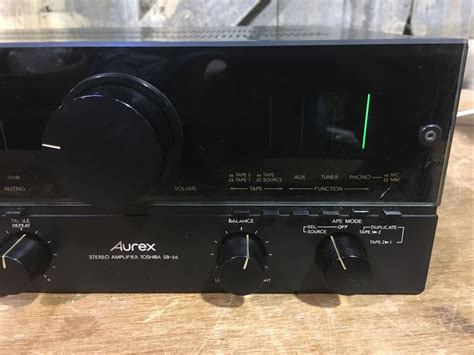 Toshiba Aurex Stereo Amplifier SB 66 Clean Drive Aux Tape Phono Tuner