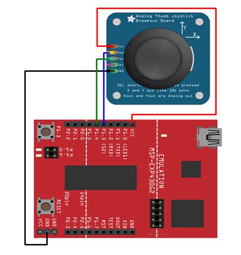 Analog Joystick Interfacing With Msp Exp G Ti Launchpad Ti L