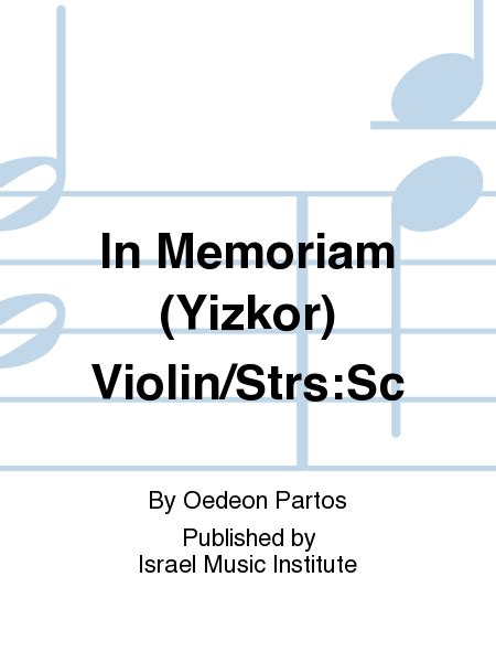 In Memoriam - Cello - Sheet Music | Sheet Music Plus