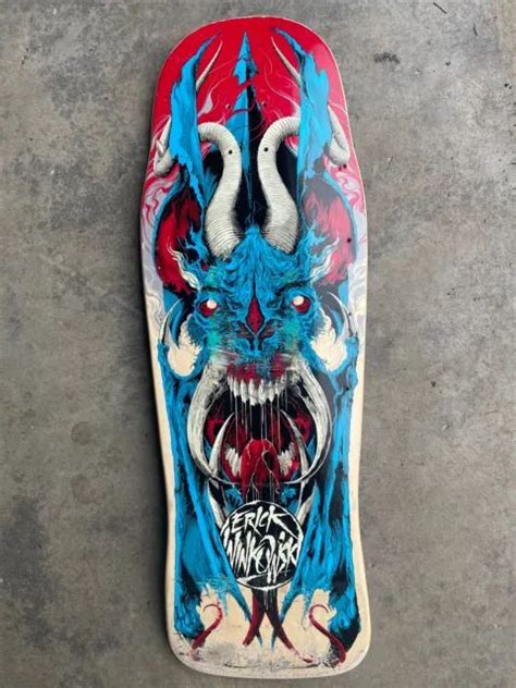 Santa Cruz Erick Winkowski Volcano Neon Skateboard Deck Rare • 200