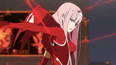 Wallpaper Digital Art Artwork Pink Hair Green Eyes Darling In The Franxx Zero Two Darling