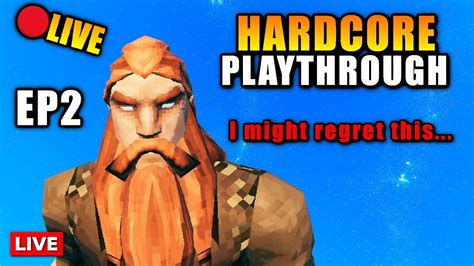 I Might Regret This Valheim Hardcore Mode Playthrough Ep Youtube