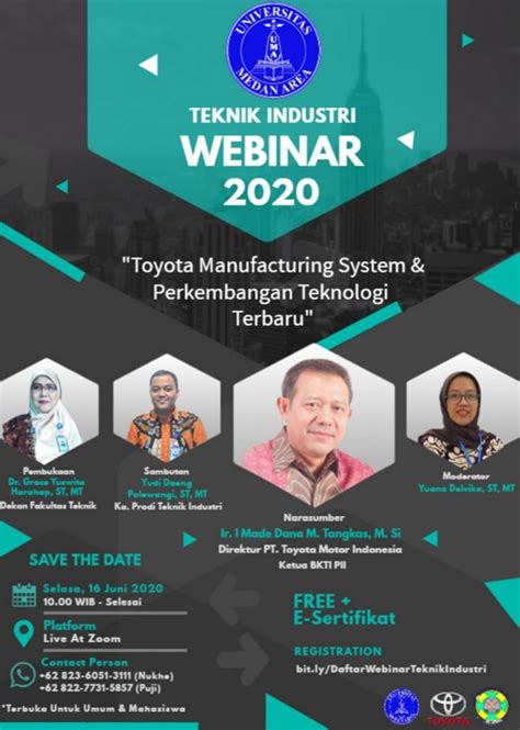 WEBINAR Sistem Manufaktur Toyota Dan Perkembangan Teknologi Terbaru