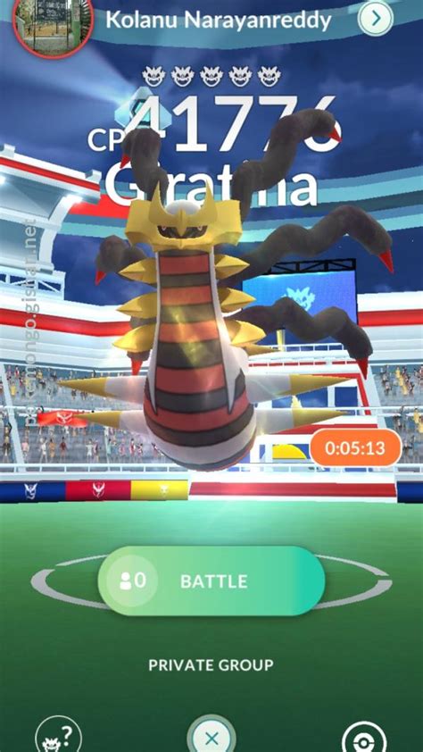 Giratina Origin Forme Raid Boss Pokemon Go