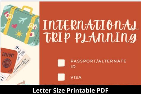 International Packing List Printable Packing List Travel - Etsy