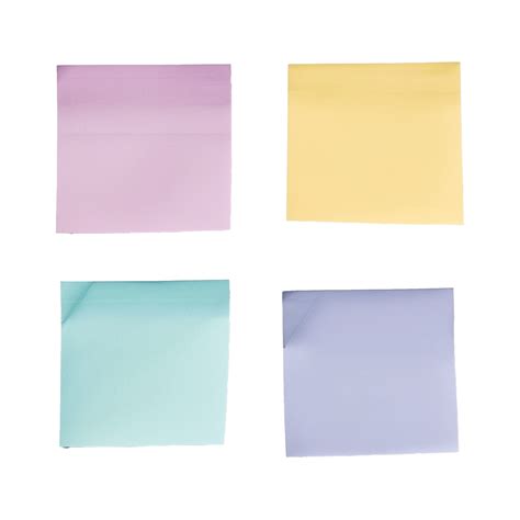 Pastel Colored Sticky Notes Arranged In A Grid Pattern Design Idea